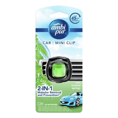 AMBI PUR Car Mini Clip New Zealand Springs 2.2ml