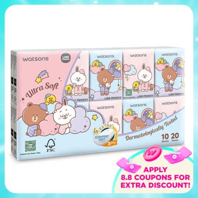 WATSONS - Line Friends Mini Hankies 3plyx10shtx20s