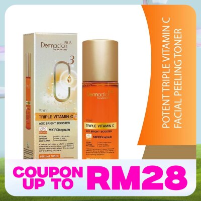 DERMACTION PLUS BY WATSONS Potent Triple Vitamin C Facial Peeling Toner 100ml