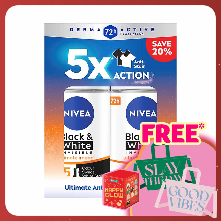 Deodorant B&W Ultimate Impact Roll On TWP 2x50ml