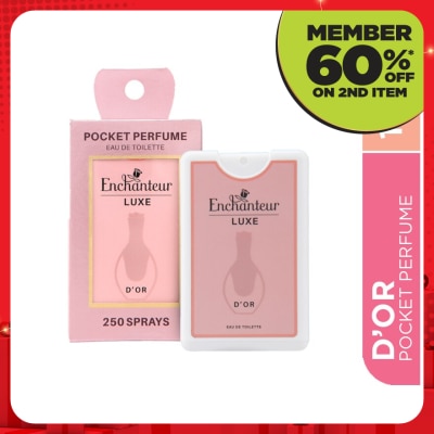 ENCHANTEUR Luxe Pocket Perfume Eau De Toilette D'or 18ML