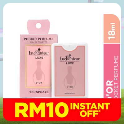 ENCHANTEUR Luxe Pocket Perfume Eau De Toilette D'or 18ML