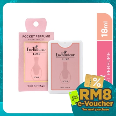 ENCHANTEUR Luxe Pocket Perfume Eau De Toilette D'or 18ML