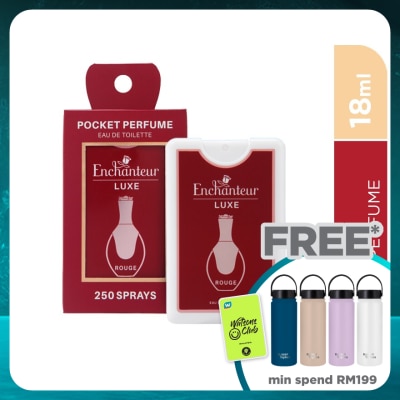 ENCHANTEUR Luxe Pocket Perfume Eau De Toilette Rouge 18ML