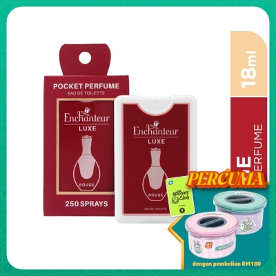 ENCHANTEUR Luxe Pocket Perfume Eau De Toilette Rouge 18ML