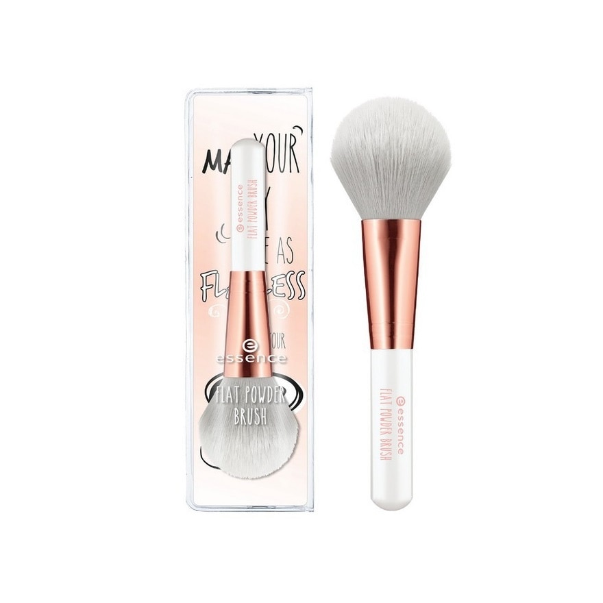 Flat Powder Brush With Soft Touch Handle And Soft Bristles