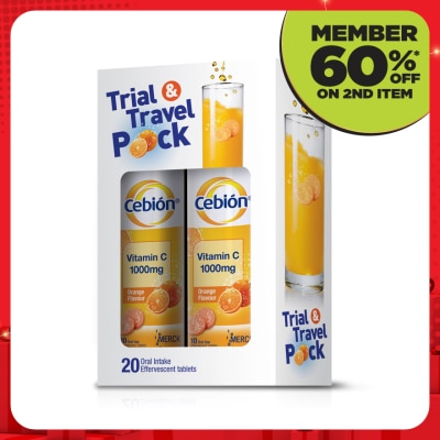 CEBION Vitamin C Effervescent Trial & Travel Pack 20's