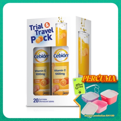 CEBION - Vitamin C Effervescent Trial & Travel Pack 20's