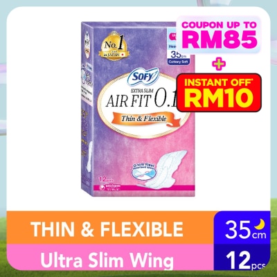 SOFY Air Fit 0.1 Night Ultra Slim Wing 35cm 12s