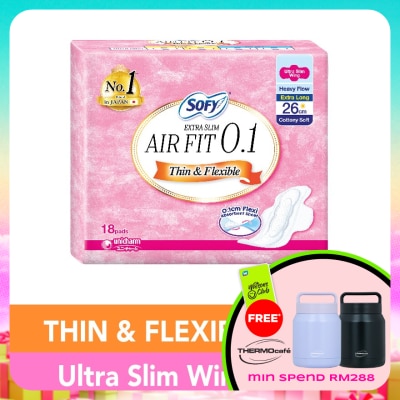 SOFY - Air Fit 0.1 Day Ultra Slim Wing 26cm 18s