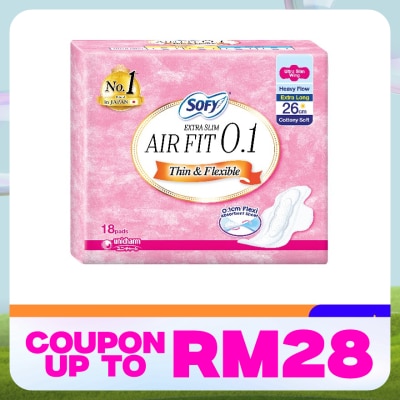 SOFY Air Fit 0.1 Day Ultra Slim Wing 26cm 18s