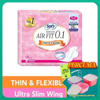 SOFY - Air Fit 0.1 Day Ultra Slim Wing 26cm 18s