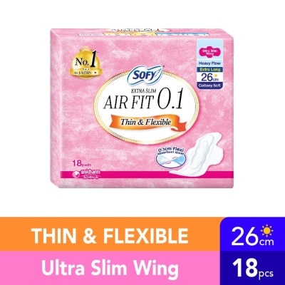 SOFY Air Fit 0.1 Day Ultra Slim Wing 26cm 18s