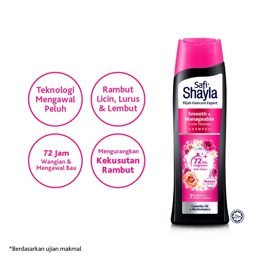 Shayla Shampu Licin Terurus 300ml image