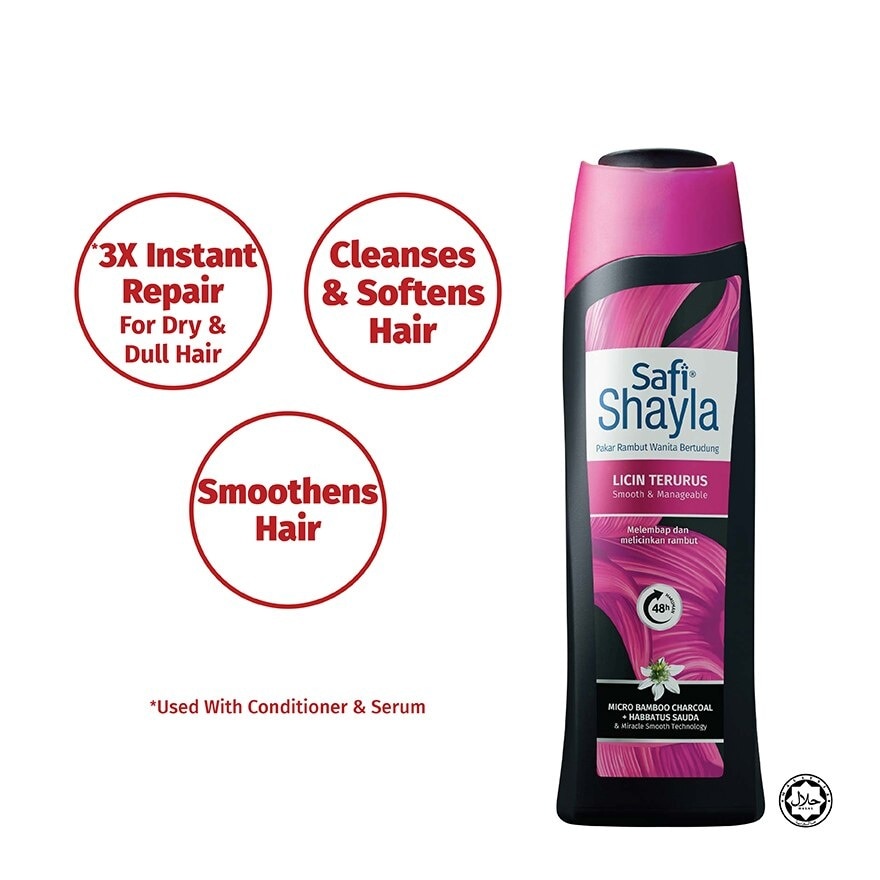 Shayla Shampu Licin Terurus 320ml