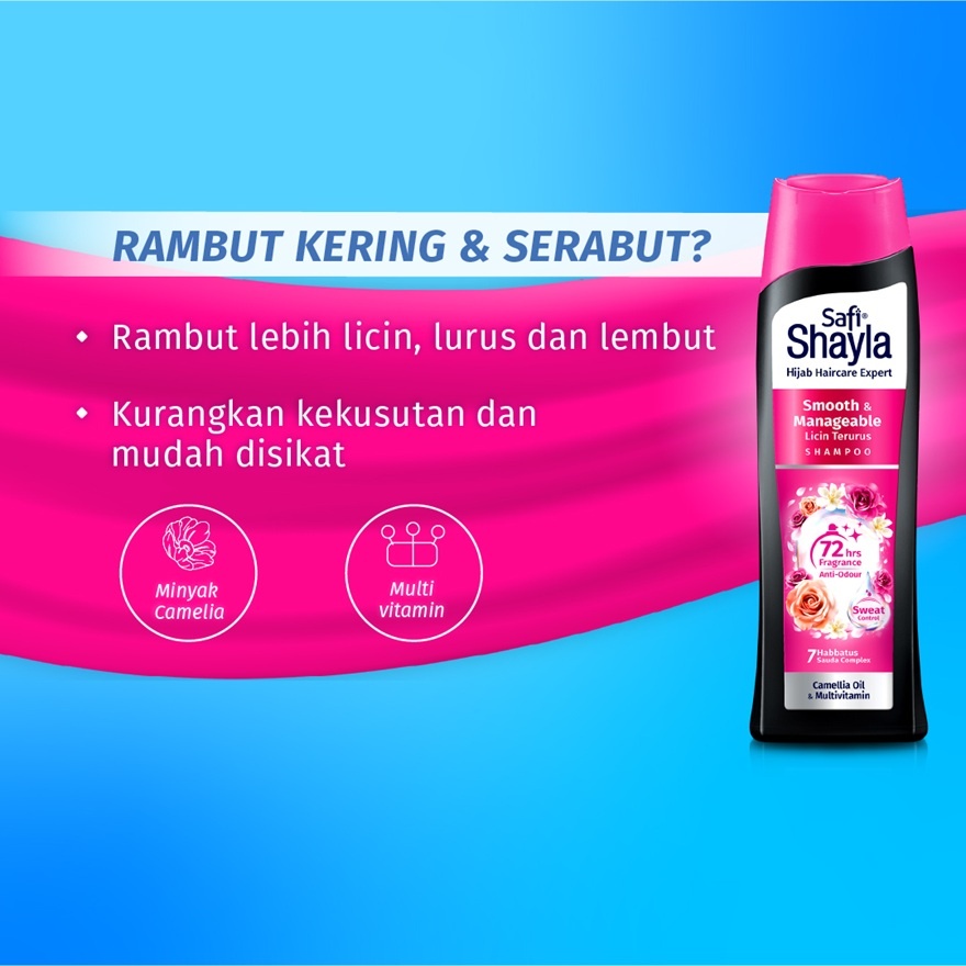Shayla Shampu Licin Terurus 300ml image