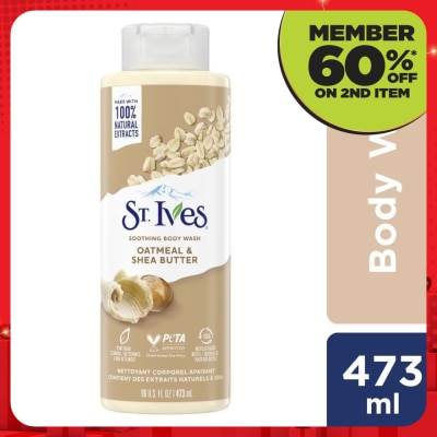 ST IVES Soothing Oatmeal & Shea Butter Body Wash 450ml