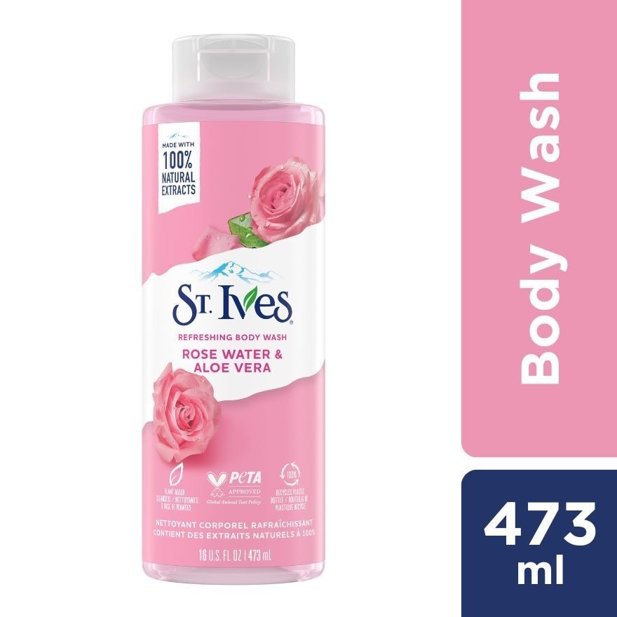 Refreshing Rose Water & Aloe Vera Body Wash 473ml