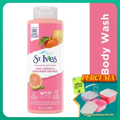 ST IVES - Exfoliating Pink Lemon & Mandarin Orange Body Wash 450ml
