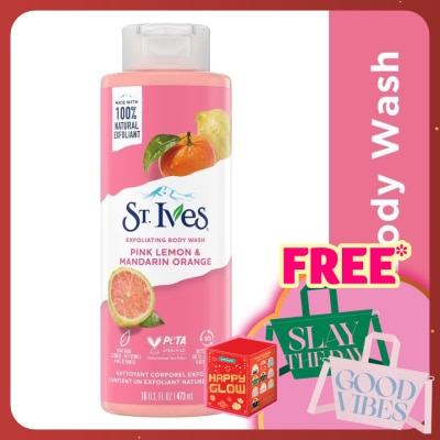 ST IVES Exfoliating Pink Lemon & Mandarin Orange Body Wash 450ml