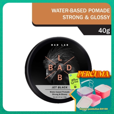 BAD LAB - Jet Black Water-based Pomade 40g