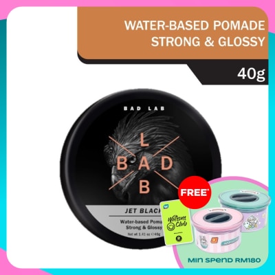 BAD LAB Jet Black Water-based Pomade 40g