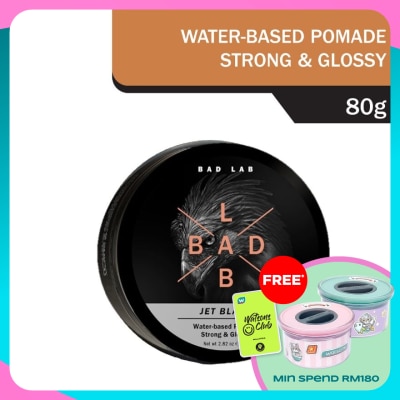 BAD LAB Jet Black Water-based Pomade 80g