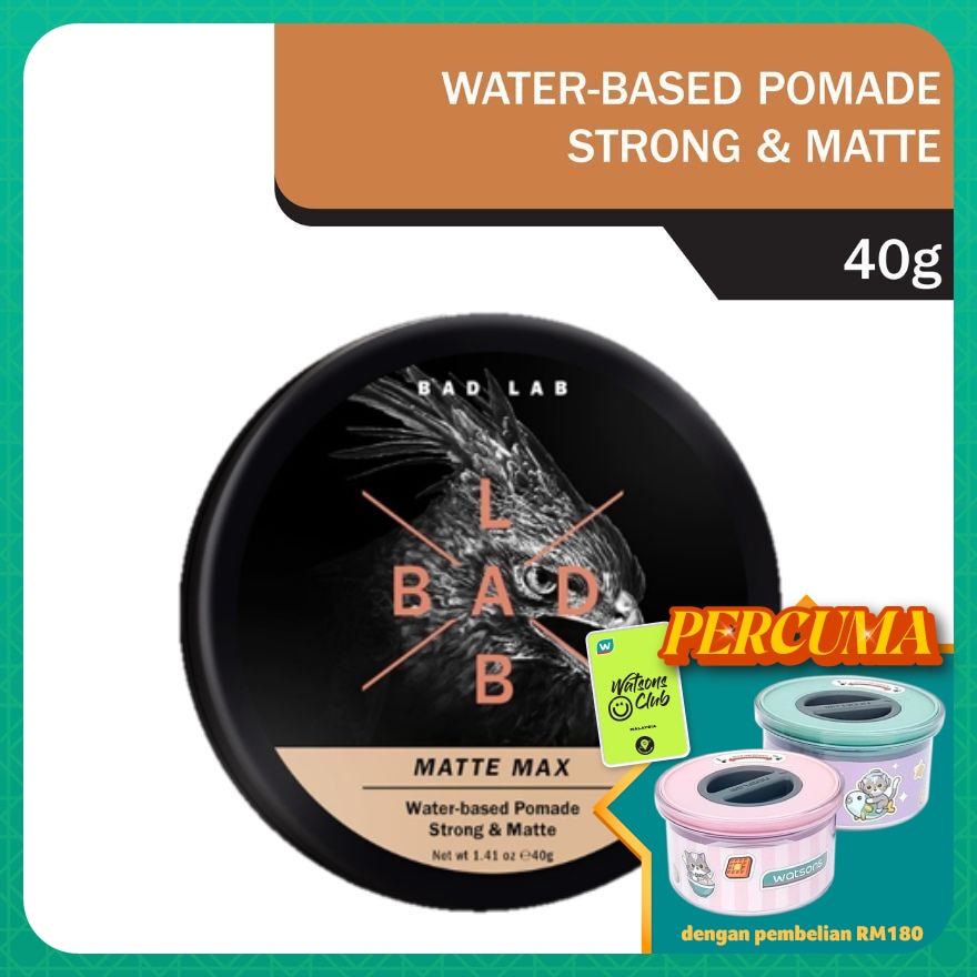 Matte Max Water-based Pomade 40g