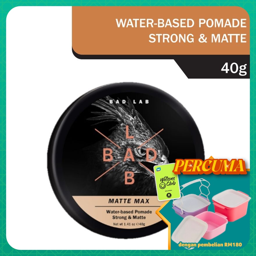 Matte Max Water-based Pomade 40g