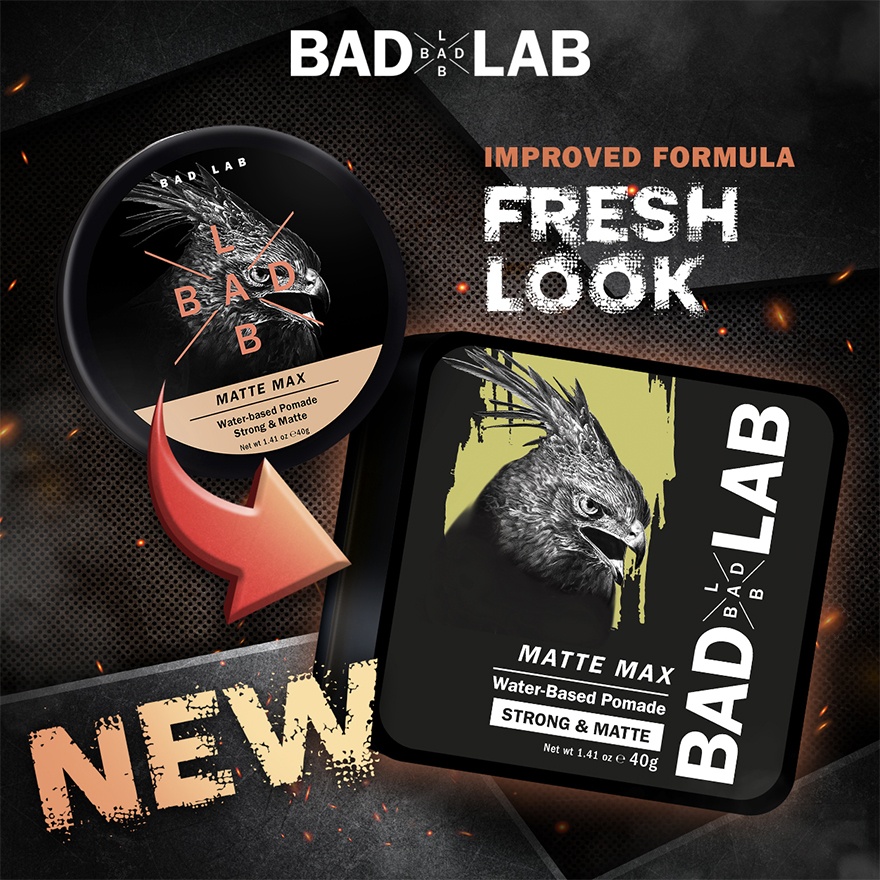 WATER-BASED POMADE STRONG & MATTE 40g (MATTE MAX)