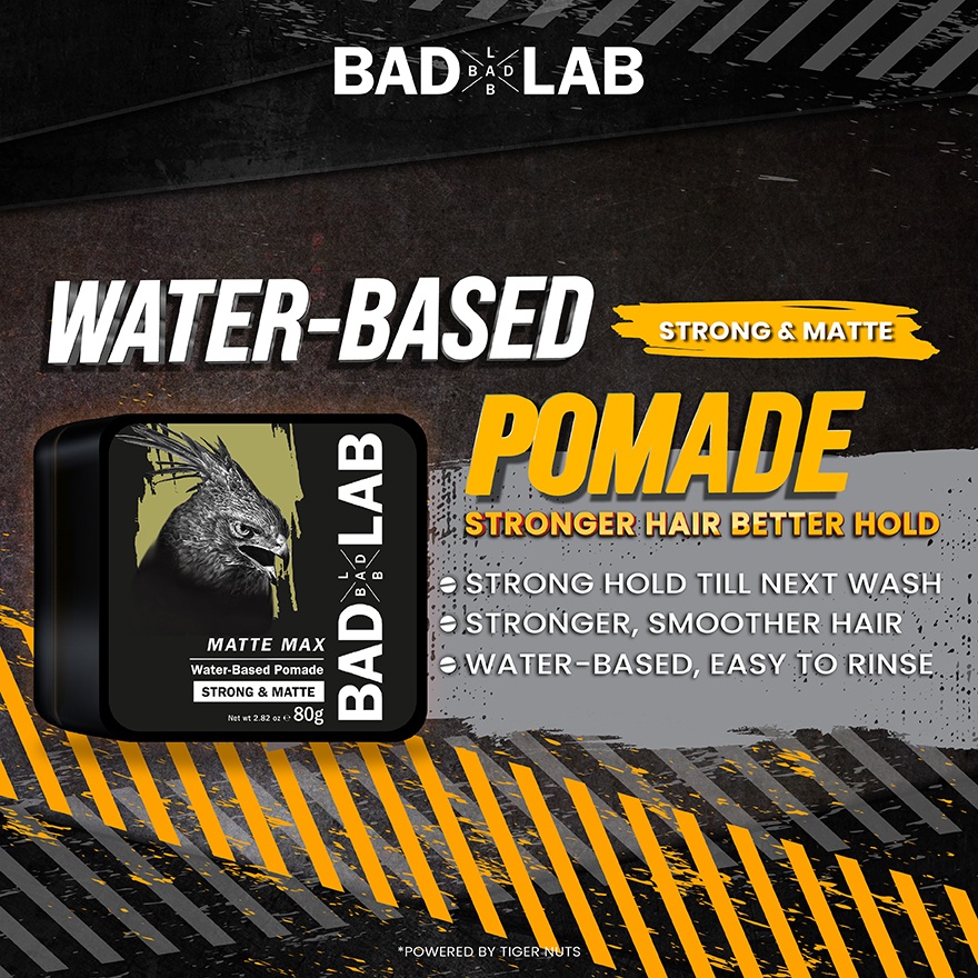 WATER BASED POMADE STRONG & MATTE 80G (MATTE MAX) image