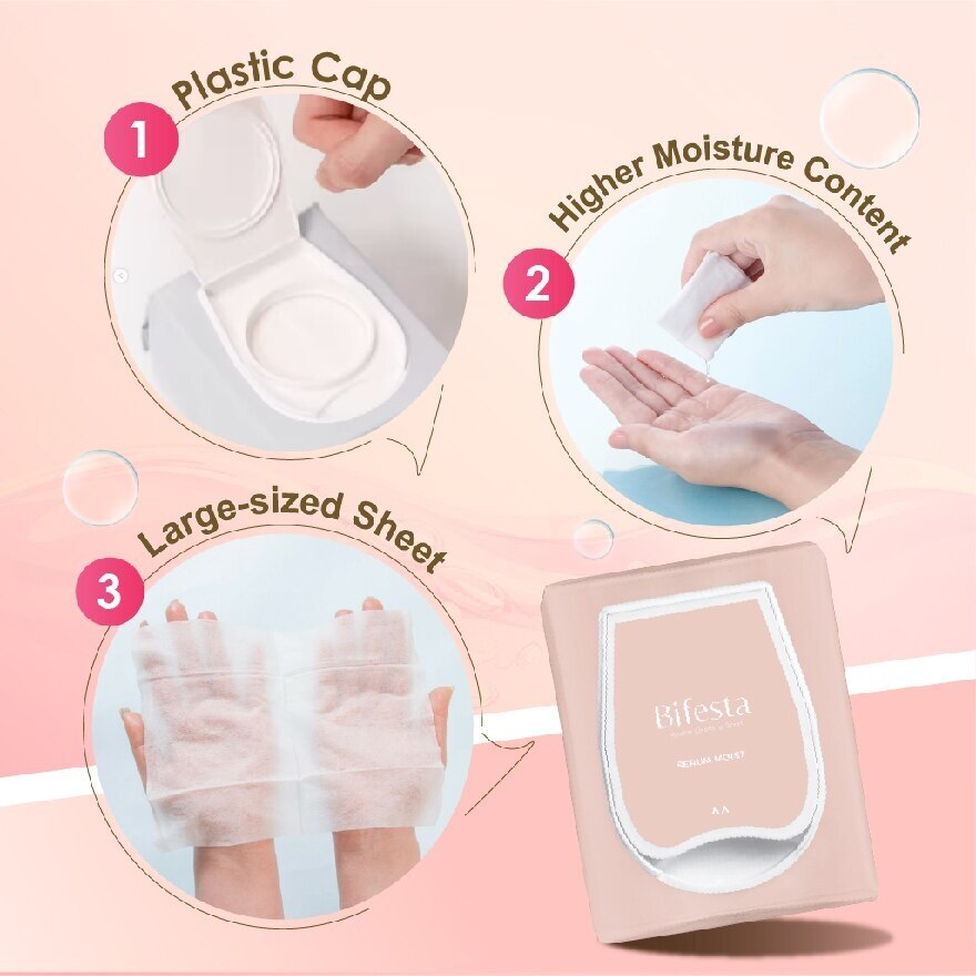 Moist Cleansing Sheet For Normal & Dry Skin 46s