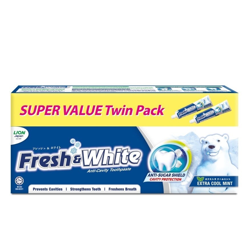 Extra Cool Mint Toothpaste 2x225g