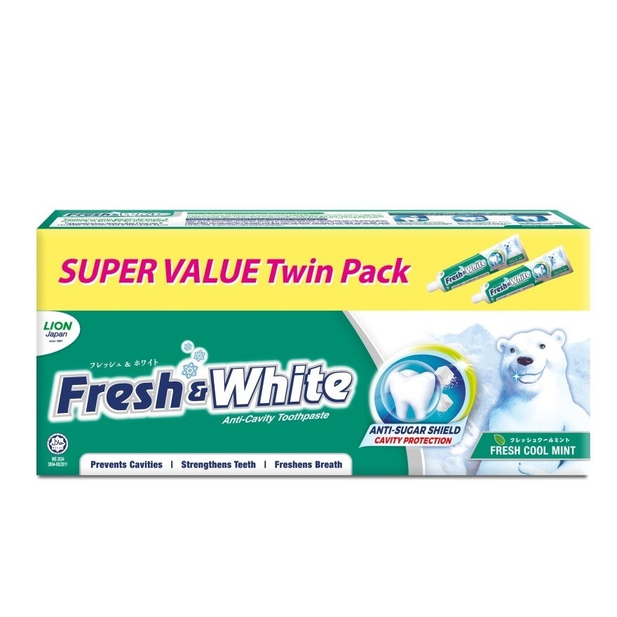 Fresh Cool Mint Toothpaste 2x225g