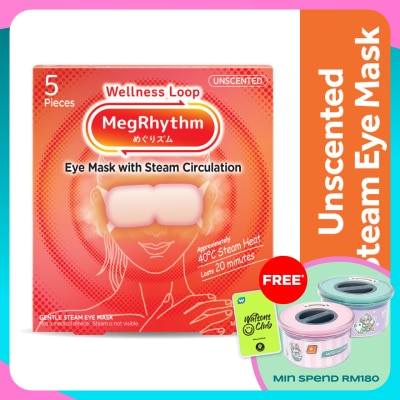 MEG RHYTHM Steam Eye Mask Unscented 5's