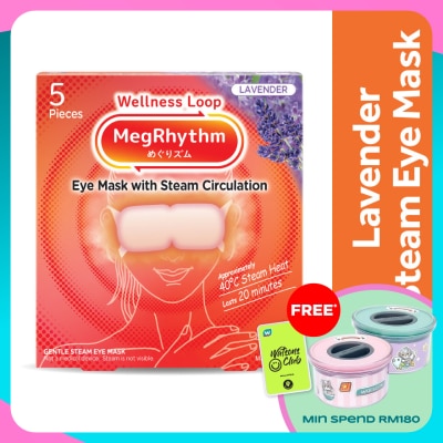 MEG RHYTHM Steam Eye Mask Lavender Sage Scent 5's