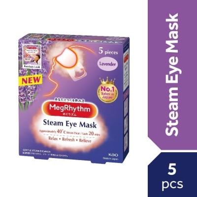 MEG RHYTHM Steam Eye Mask Lavender Sage Scent 5's