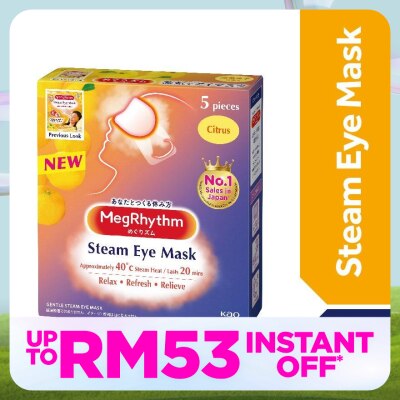MEG RHYTHM Steam Eye Mask Citrus Yuzu Scent 5's