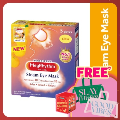 MEG RHYTHM Steam Eye Mask Citrus Yuzu Scent 5's