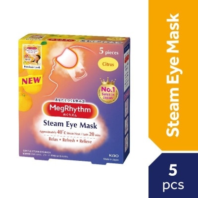 MEG RHYTHM Steam Eye Mask Citrus Yuzu Scent 5's