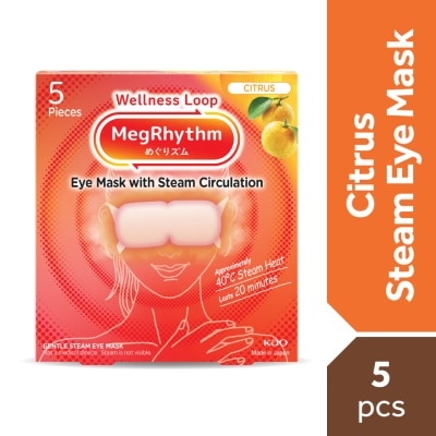 MEG RHYTHM Steam Eye Mask Citrus Yuzu Scent 5's