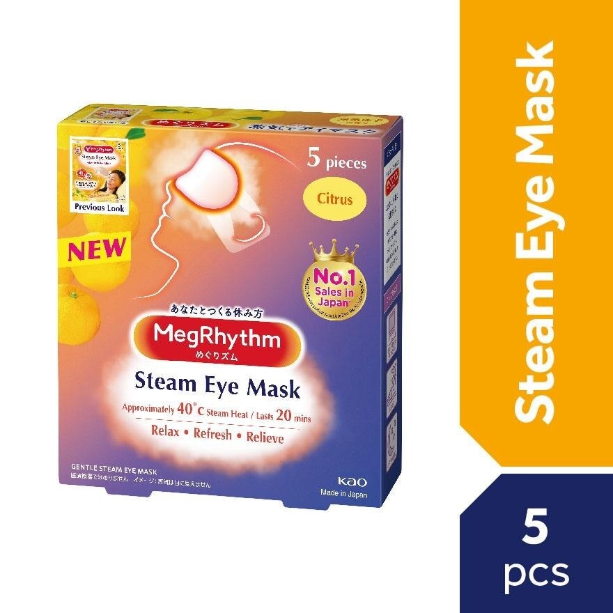 Steam Eye Mask Citrus Yuzu Scent 5's