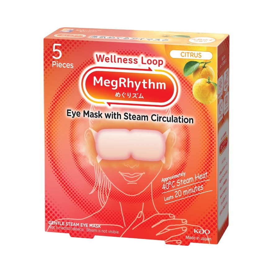 Steam Eye Mask Citrus Yuzu Scent 5's