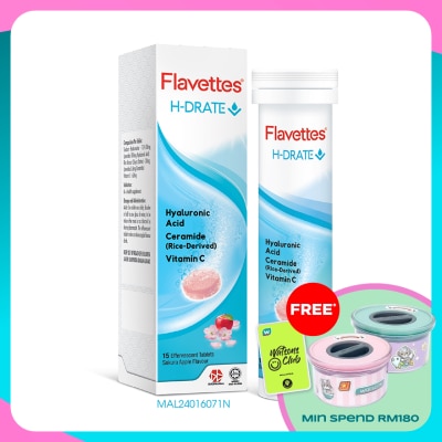 FLAVETTES Effervescent H-drate 15s - Sakura Apple Flavour