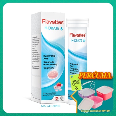 FLAVETTES - Effervescent H-drate 15s - Sakura Apple Flavour