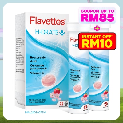 FLAVETTES Effervescent H-Drate 30's