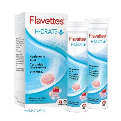 FLAVETTES Effervescent H-Drate 30's