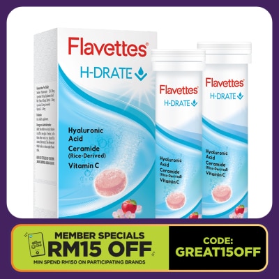 FLAVETTES Effervescent H-Drate 30's