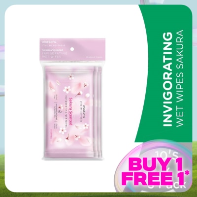 WATSONS Invigorating Wet Wipes Sakura 10SX3