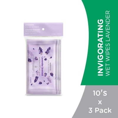 WATSONS Invigorating Wet Wipes Lavender 10SX3